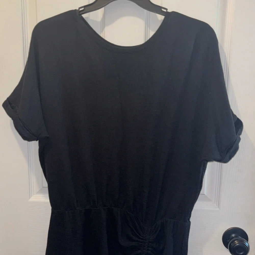 Black Dolman Sleeve Mini Dress - Picture 3 of 3